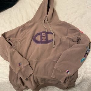 Limited Edition - Champion x Kith rainbow hoodie